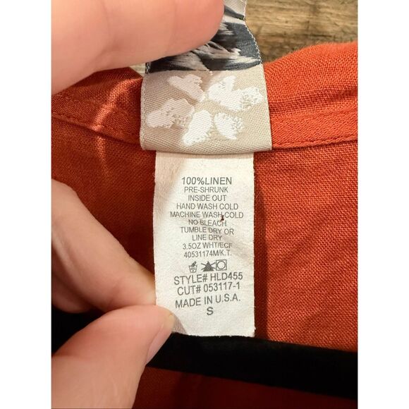 Match Point Women's Linen Cowl Neck Sleeveless pockets size Small - Picture 4 of 8